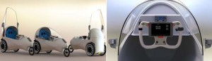 compact closed electric single-seater vehicle